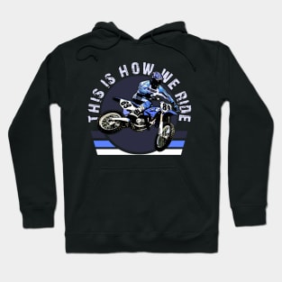 motocross dirt bike racing sport - motocross rider Hoodie